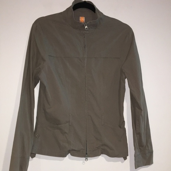 Lucy Jacket Gray full zip long sleeve cargo jacket - Picture 1 of 7